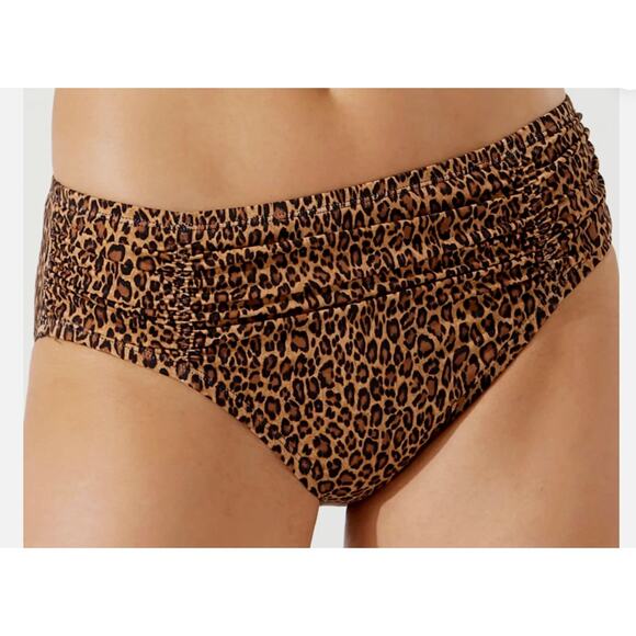 Tommy Bahama Sun Cat Shirred High-Waist Swim Bottoms Women's Size Small - Picture 1 of 4
